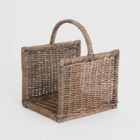 Image 1 of Rattan Log Basket