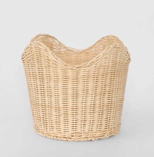 Image of Scalloped Rattan Basket