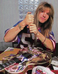 Image 5 of Zakk Wylde guitar stickers Rebel Flag Gibson Les Paul Black Sabbath