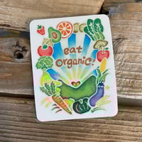 Image 1 of eat organic! sticker