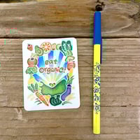 Image 2 of eat organic! sticker