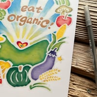 Image 3 of eat organic! sticker