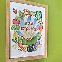 Image 1 of Mini Print Poster (eat organic!)