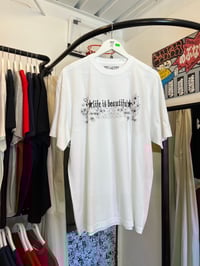Image 1 of Studio Kushikatsu - 'Life is Beautiful' Tee [WHITE]