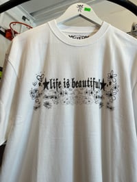 Image 2 of Studio Kushikatsu - 'Life is Beautiful' Tee [WHITE]
