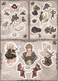 NieR sticker sheets
