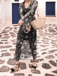 Image 1 of VESTIDO LARGO TUL POEMAS