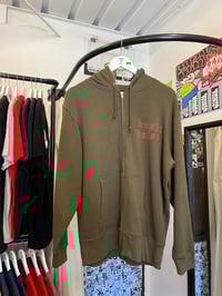 Image 1 of Studio Kushikatsu - Shop Zip Hoodie [OLIVE]