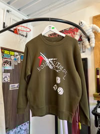 Studio Kushikatsu - 'Roll of the Dice' Sweatshirt [OLIVE]