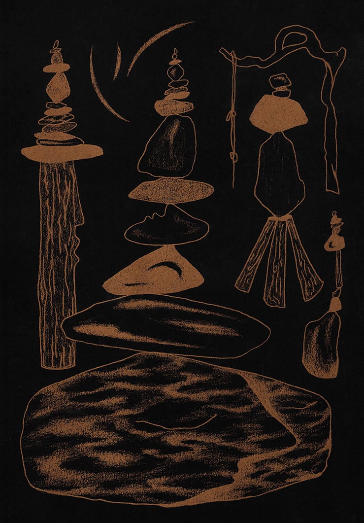 Wodd and Stones - Grey