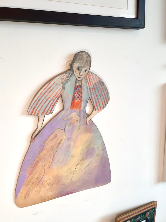 SALE Flight ~ Large wall hanging