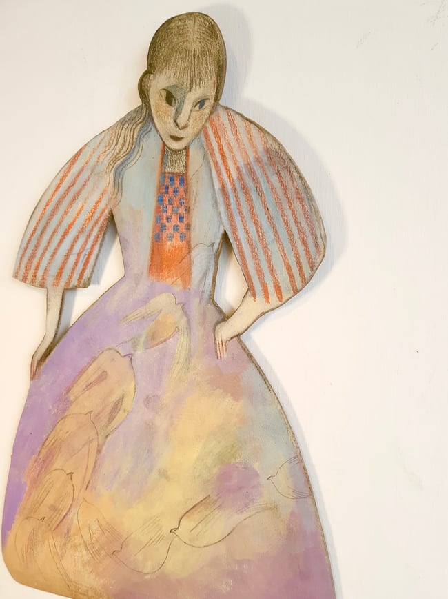 SALE Flight ~ Large wall hanging