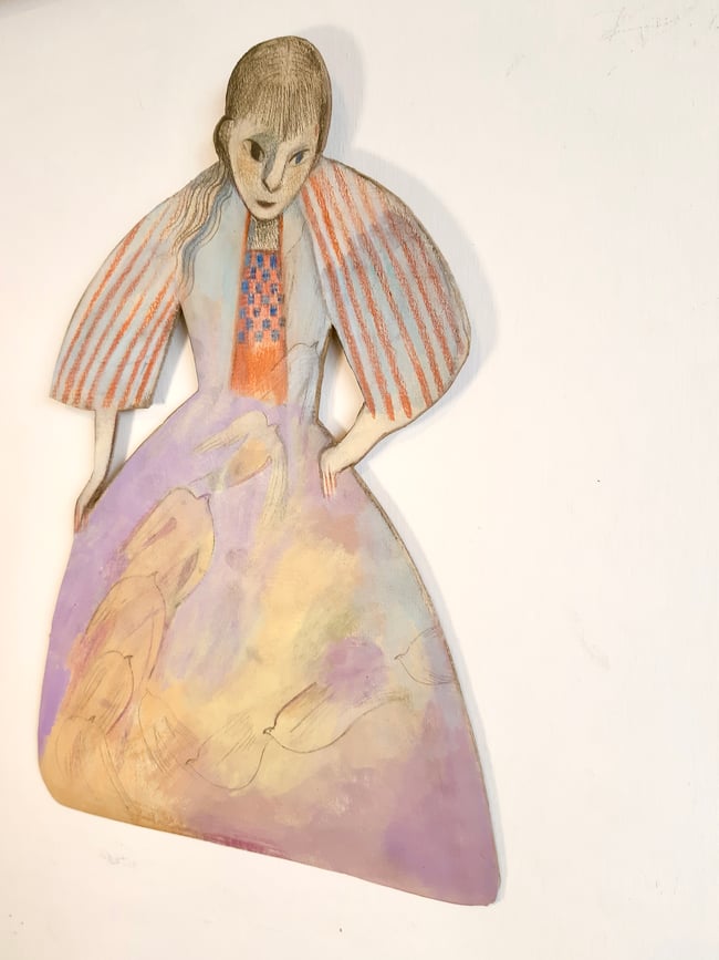 SALE Flight ~ Large wall hanging