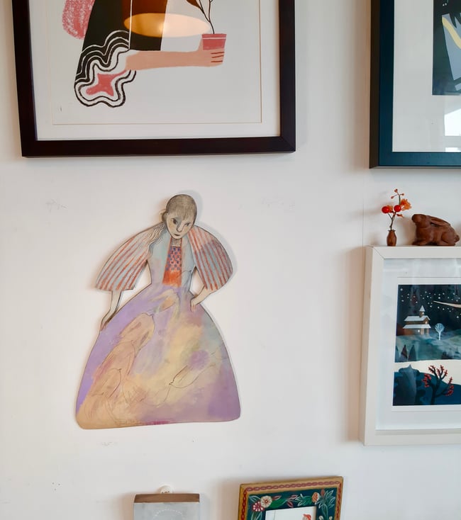 SALE Flight ~ Large wall hanging