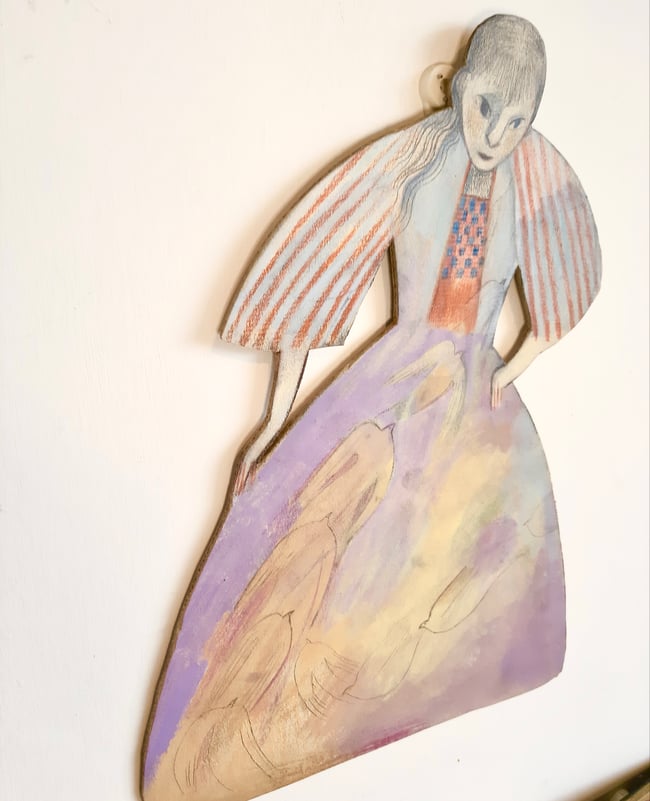 SALE Flight ~ Large wall hanging