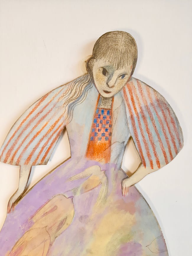 SALE Flight ~ Large wall hanging