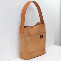 Image 6 of Suede Single Sling in muted butter