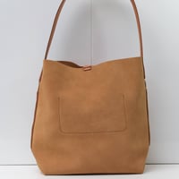 Image 3 of Suede Single Sling in muted butter