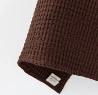 dark chocolate waffle kitchen towel