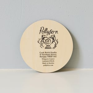 Image of Frolicking Whippets - Round Coaster