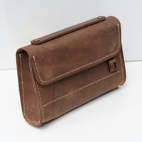 Image 2 of Little Lunch Purse wide in vintage dark brown