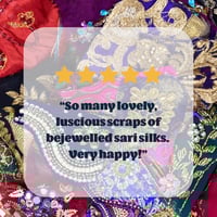 Image 2 of Embellished Sari Snippets - Fancy Opulent Mix
