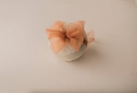 ANTONINA tieback with bow - ginger color