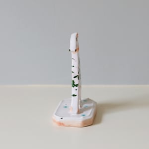 Image of Miniature Whippet Ornament - Chromium splatter