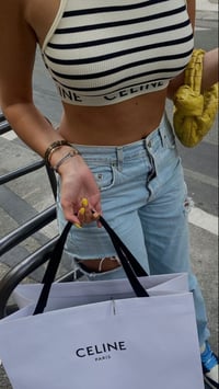 Image 6 of PRE ORDER Ribbed knit cropped top