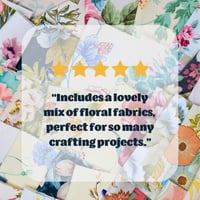Image 2 of Vintage Fabric Scraps - Floral Chintz Bundles
