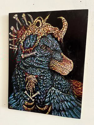 Image of "Sickle Claw' original oil painting