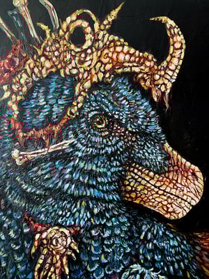 Image of "Sickle Claw' original oil painting