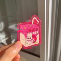 Image 2 of 'Juicy Ass' Juice Star Holographic Sticker