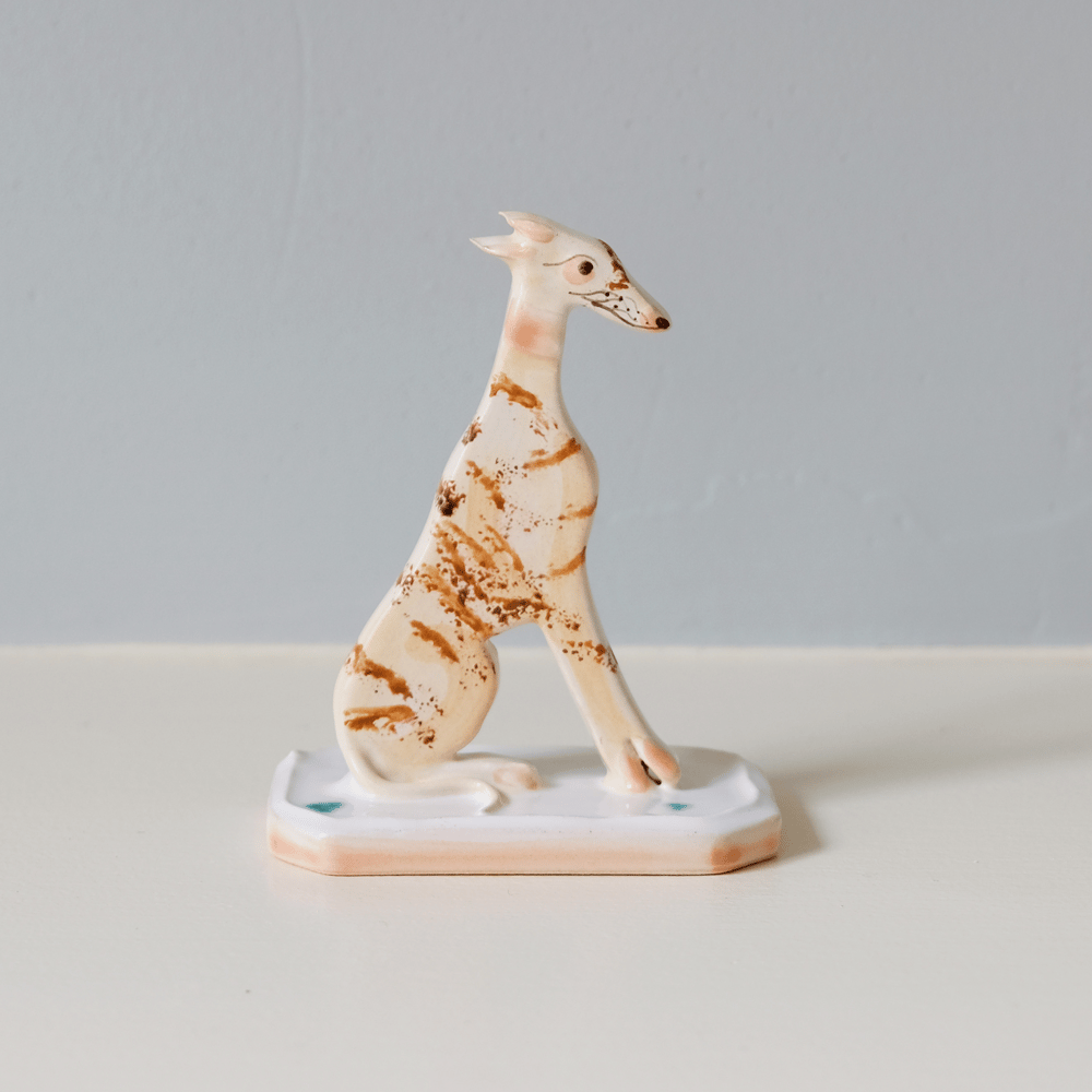 Image of Miniature Whippet Ornament - Light Brindle