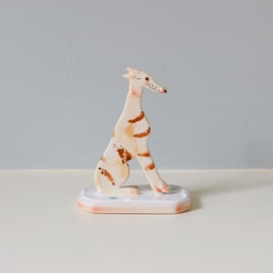 Image of Miniature Whippet Ornament - Light Brindle.