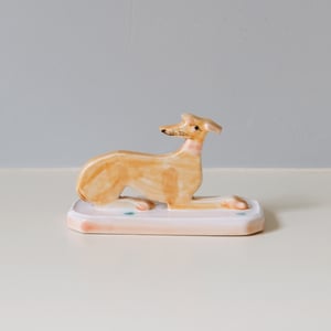 Image of Miniature Whippet Ornament - Fawn