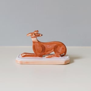 Image of Miniature Whippet Ornament - Brown/Tan