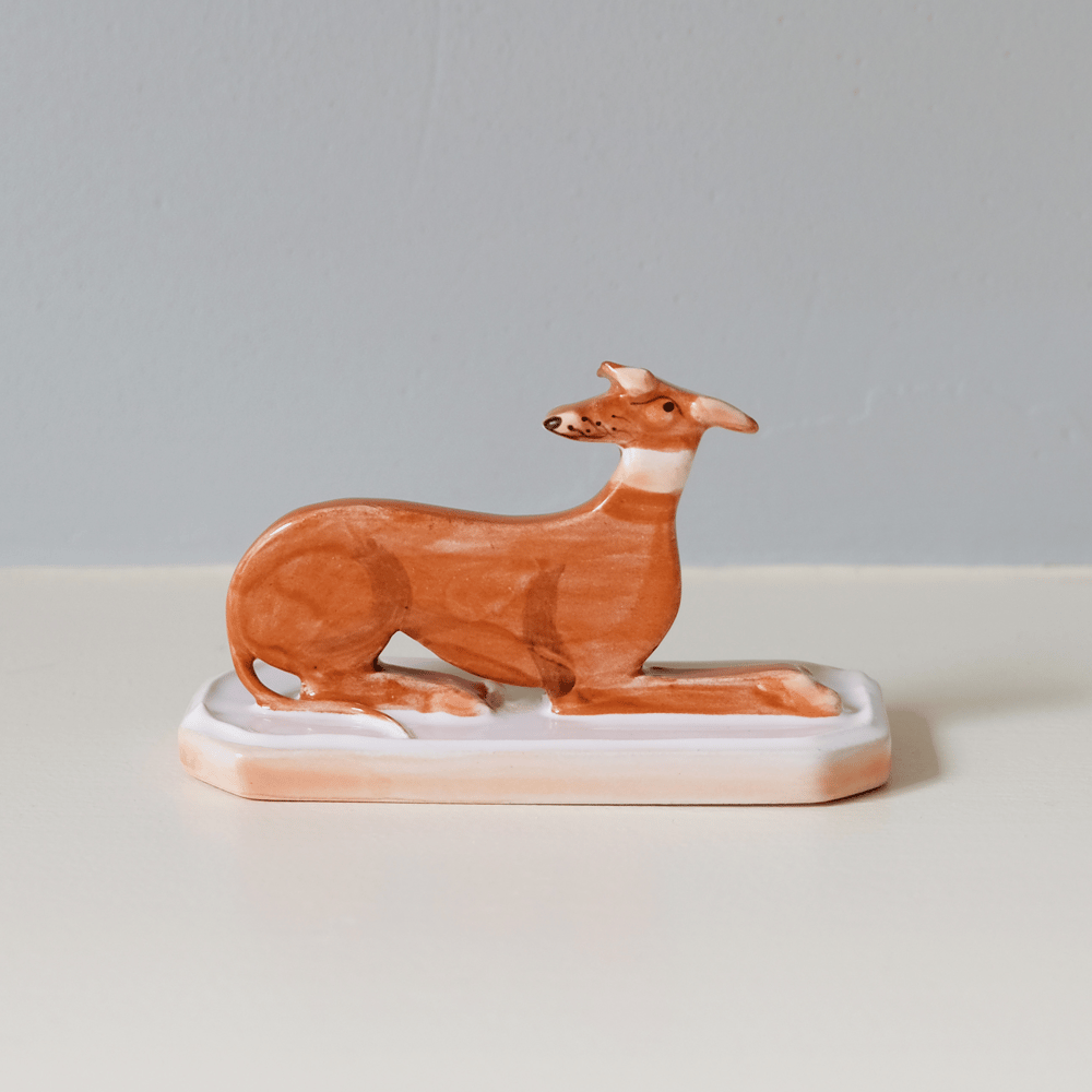 Image of Miniature Whippet Ornament - Brown/Tan