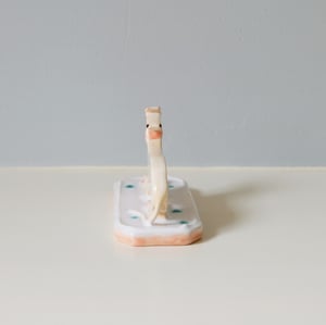 Image of Miniature Whippet Ornament - Cream