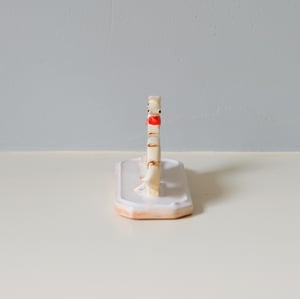 Image of Miniature Whippet Ornament - Cream Brindle