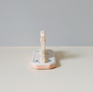 Image of Miniature Whippet Ornament - Cream.