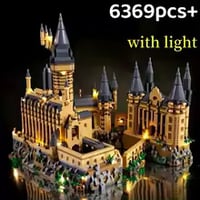 Micro Bricks 6369+pcs City Creative Medieval Magic Castle Series School Architecture