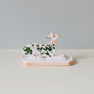 Image of Miniature Whippet Ornament - Chromium splatter..