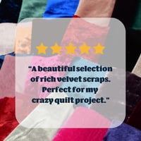 Image 2 of Fancy Fabric Scraps - Velvet & Velveteen Mix