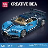 Mould King 10111 Technical Car 1222+pcs The Blue Sport Racing Car Model
