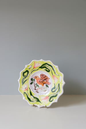 Image of Bird & Lady Jane Tulip - Romantic plate