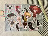 Image 1 of Yume Nikki vinyl sticker sheet