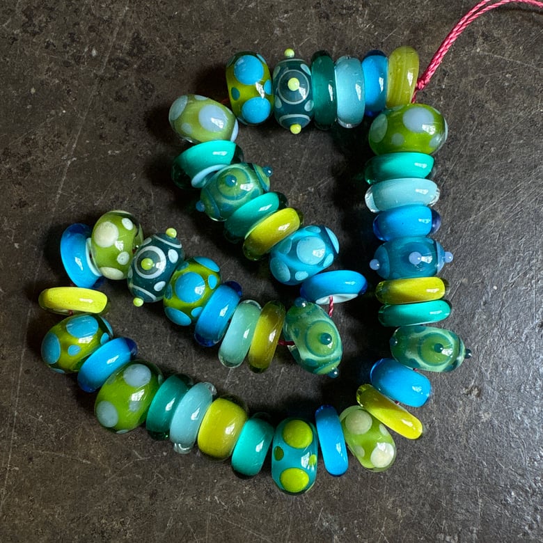Image of Summer Green Mini Bead Collection