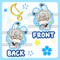 Xavier Sleepy Bunny Keychain