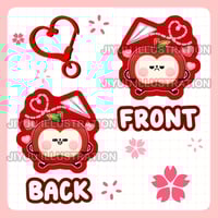 Caleb Apple Keychain